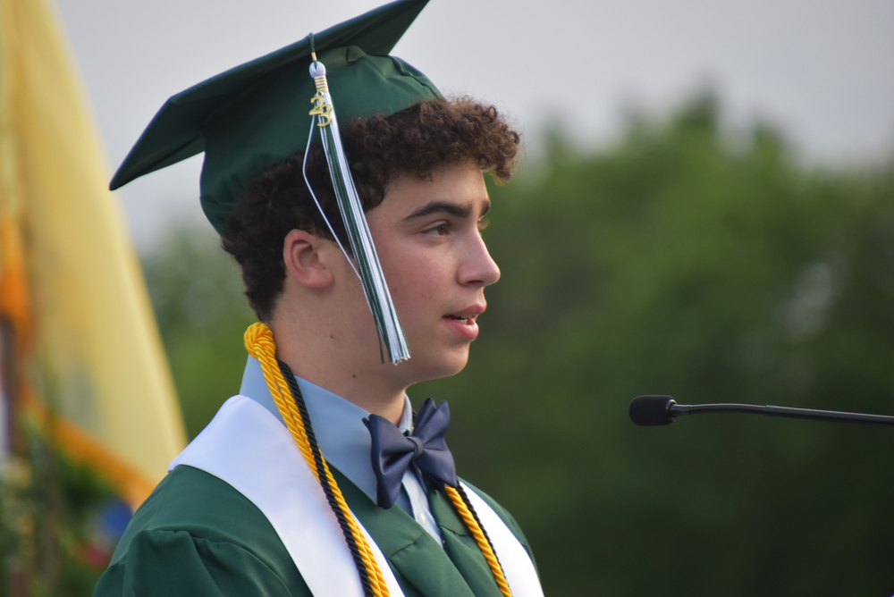 Aaron Parisi, Montville Township High School President of the Class of 2023   Shared Insights and Wisdom with Montville Township High School Class of 2023.